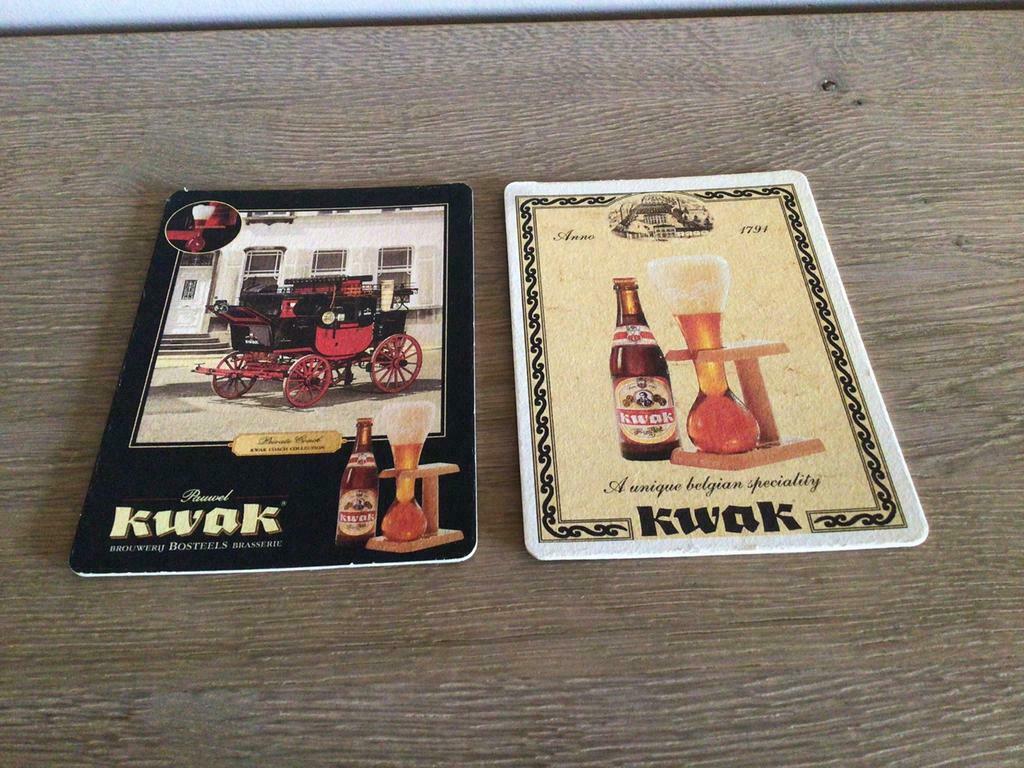Sous-bocks Kwak, 2 pièces, Collections, Enlèvement ou Envoi, Comme neuf