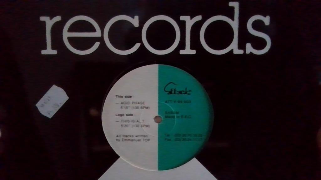 EMMANUEL TOP " ACID PHASE ", Cd's en Dvd's, Vinyl | Dance en House, Verzenden, Zo goed als nieuw, 12 inch