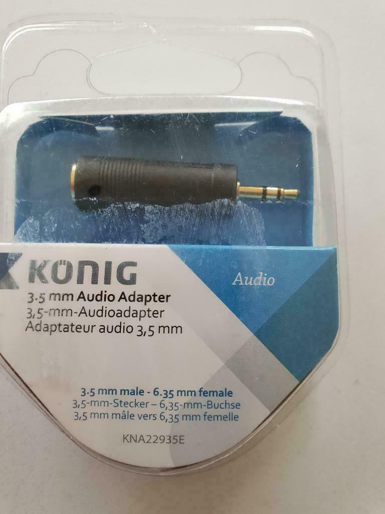 -Adaptateur jack 3.5mm Male vers jack 6.35mm femelle--NEUF, Enlèvement ou Envoi, Neuf, Autres câbles