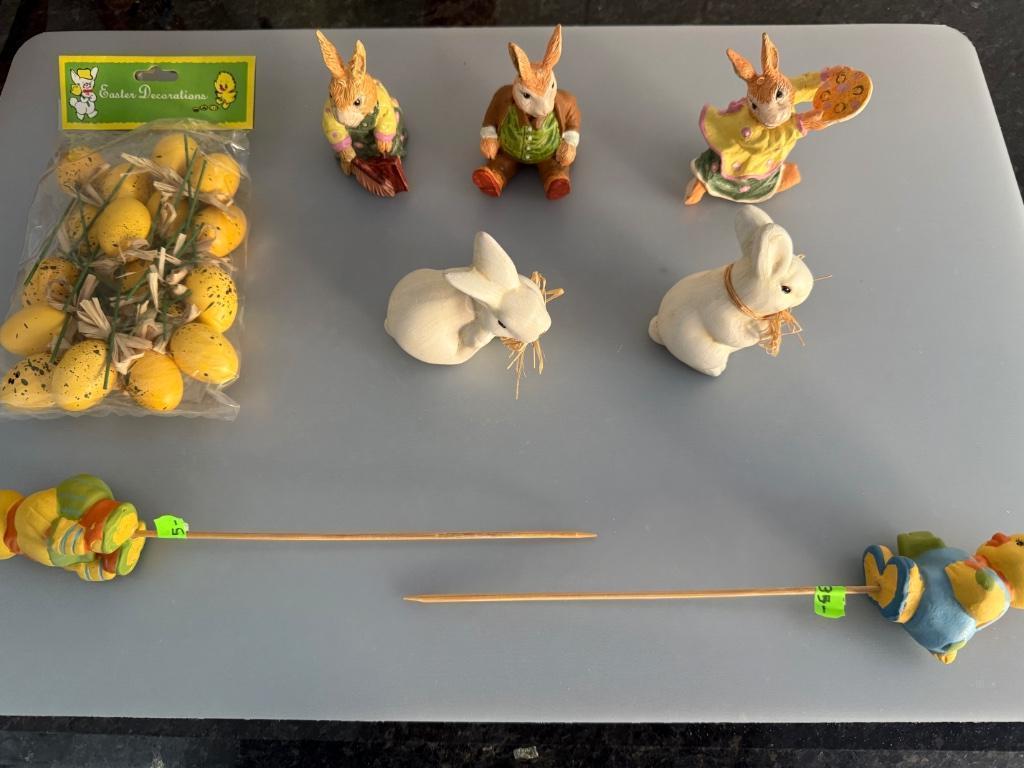 Nieuwe decoraties  7 st.+1 zak eitjes gratis verzending, Ophalen of Verzenden, Nieuw
