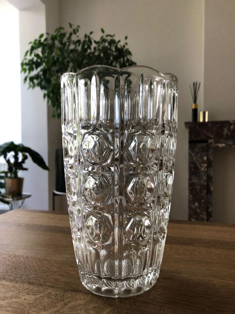 Vintage kristallen vaas, Huis en Inrichting, Ophalen, Zo goed als nieuw