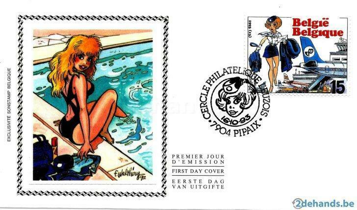 first day cover op zijde- natascha, Enlèvement ou Envoi