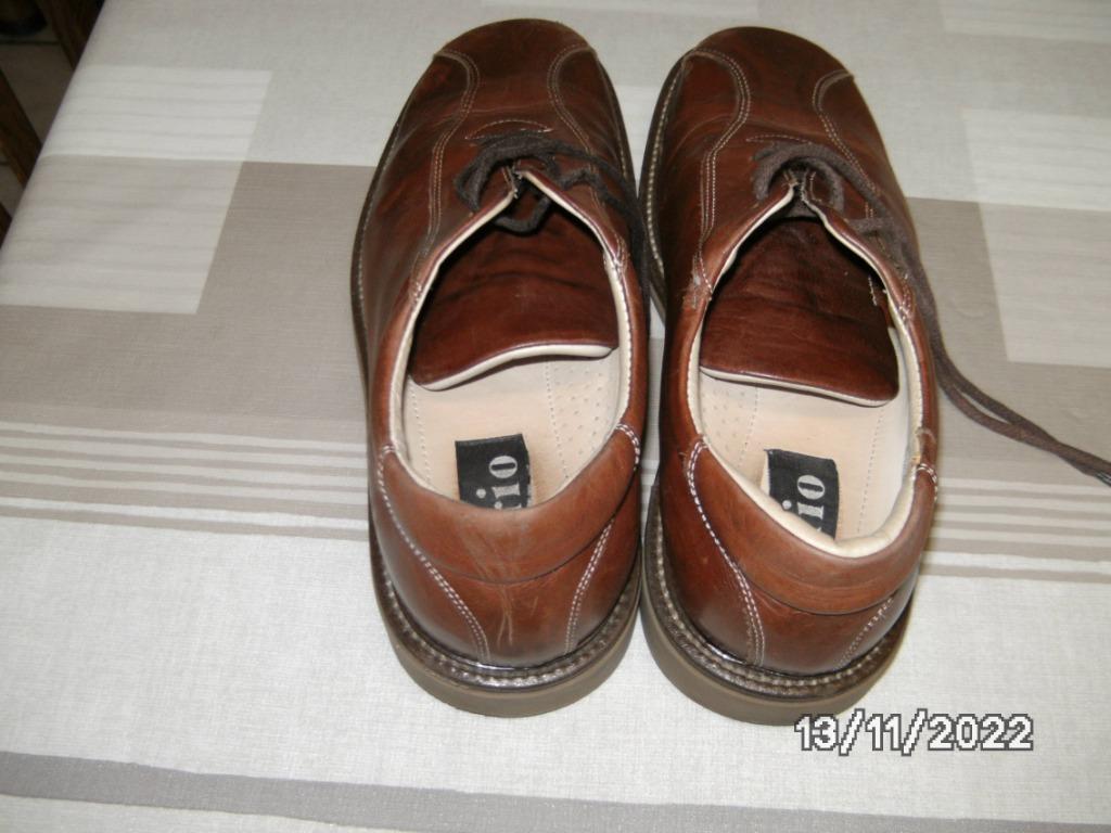 Een paar bruine schoenen, Chaussures à lacets, Comme neuf, Brun, Sirio
