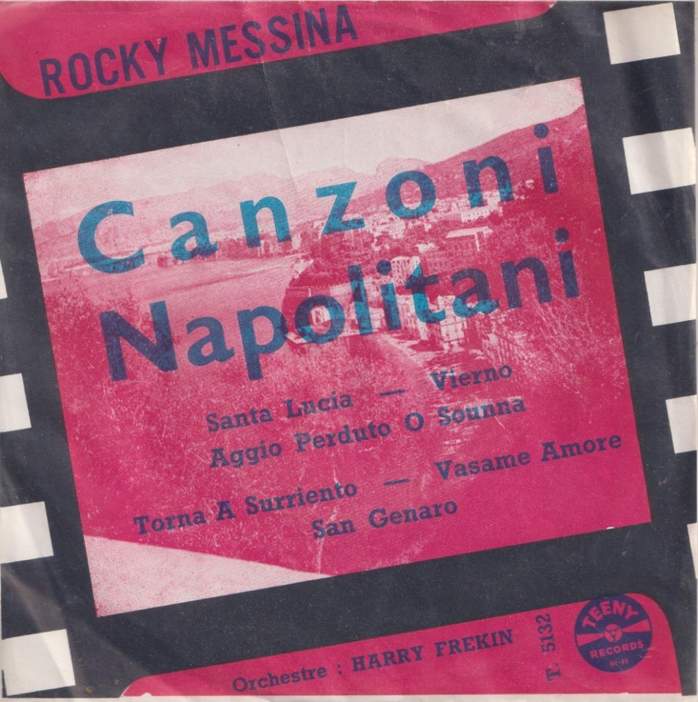 Rocky Messina – Canzoni Napolitane 1 & 2 – Single - EP, Enlèvement ou Envoi, Utilisé, Pop