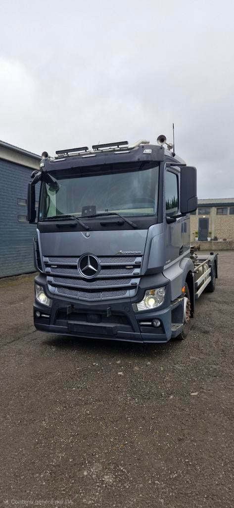 A vendre  Mercedes Actros mp4 2016 euros 6 sistem container, Autos, Camionnettes & Utilitaires, Particulier, ABS, Caméra de recul