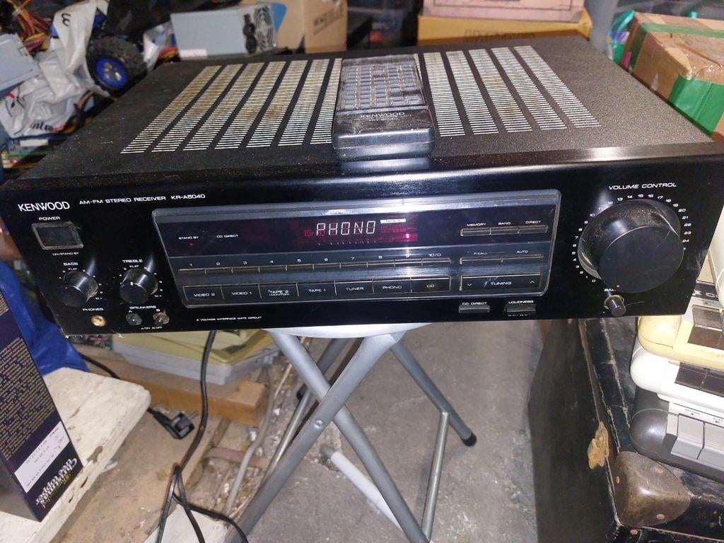 Te koop tunerversterker Kenwood kr a 5040 works, Ophalen, Gebruikt