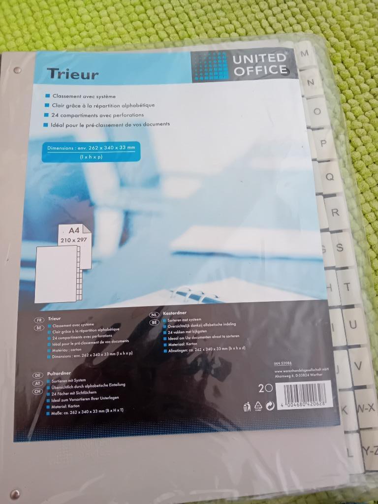 Classement avec système trieur, Enlèvement ou Envoi, Neuf