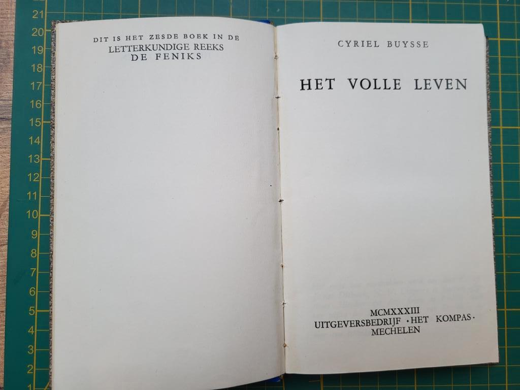 Cyriel Buysse - Het volle leven - 1933, Boeken, Literatuur, Ophalen of Verzenden