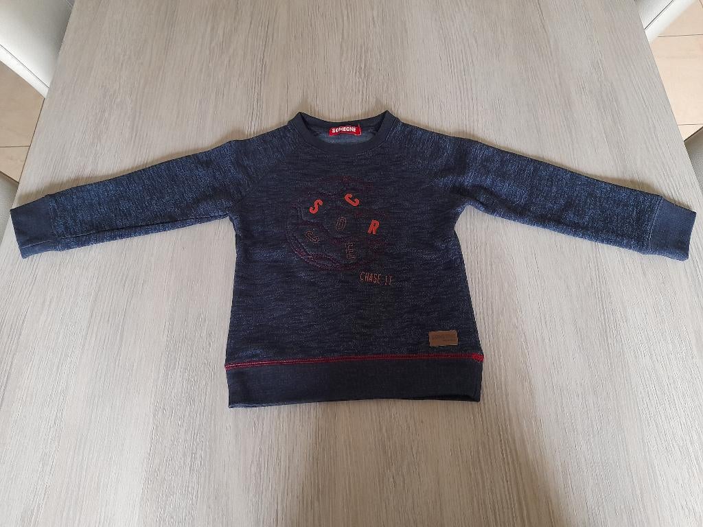 Donker blauwe trui Someone 110, Kinderen en Baby's, Kinderkleding | Maat 110, Trui of Vest, Ophalen of Verzenden, Zo goed als nieuw