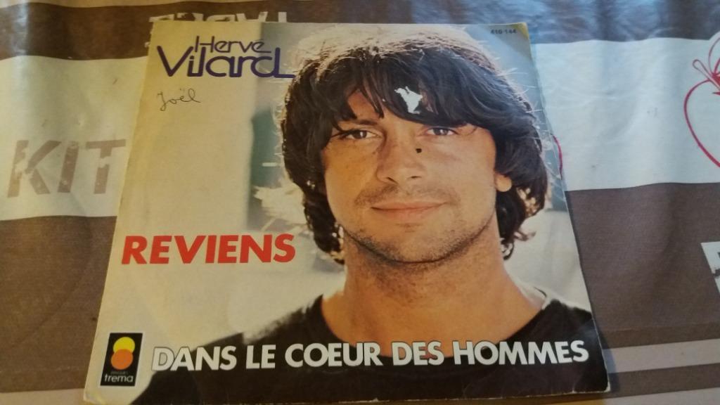 Disque vinyl 45 tours Hervé Vilard reviens, Enlèvement ou Envoi, Comme neuf
