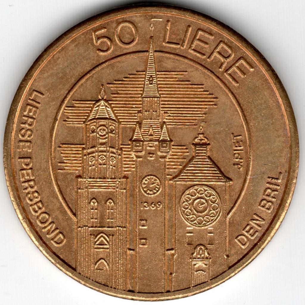 Belle médaille commémorative: 50 Liere 1981- Ville de Lierre, Enlèvement ou Envoi, Autres matériaux