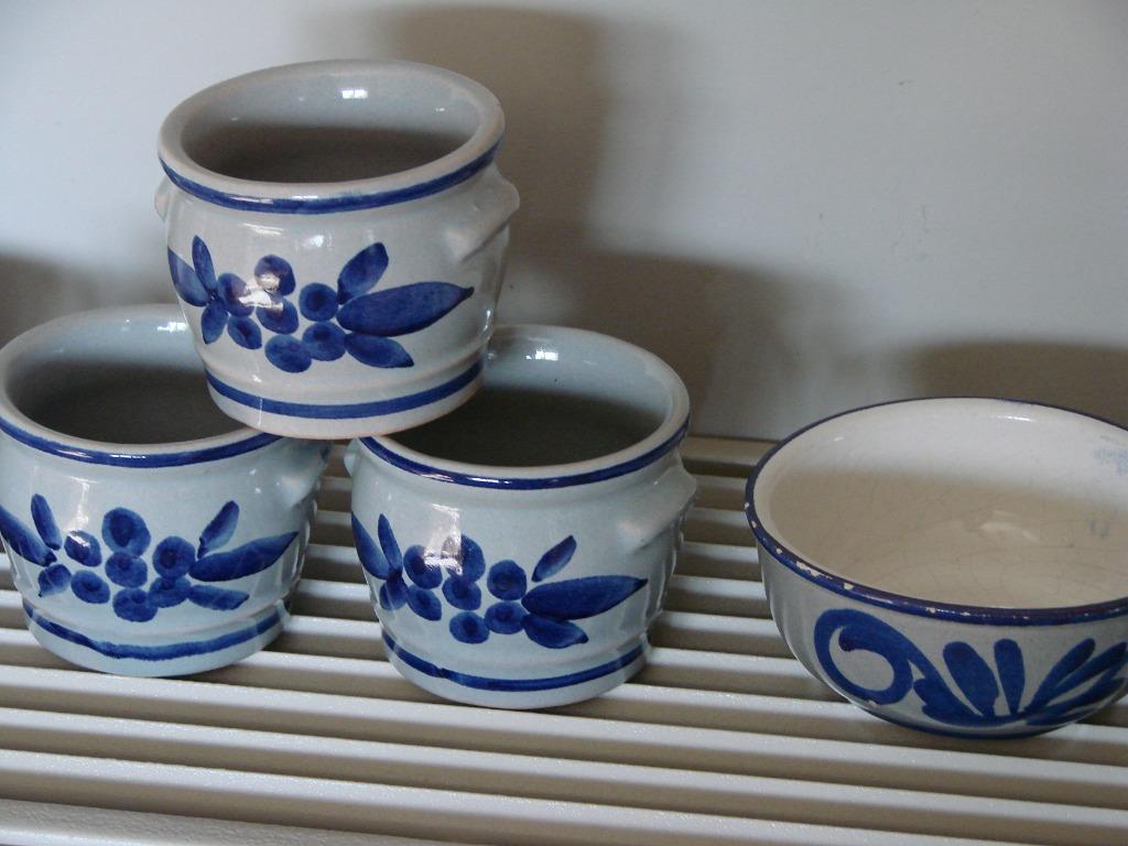 brocante: aardewerk kommetjes boerenstijl, Antiek en Kunst, Ophalen of Verzenden