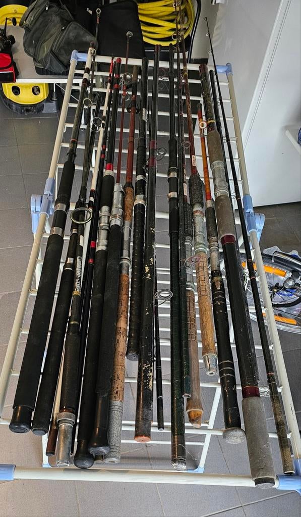 Visgerief, Watersport en Boten, Ophalen, Gebruikt, Complete set