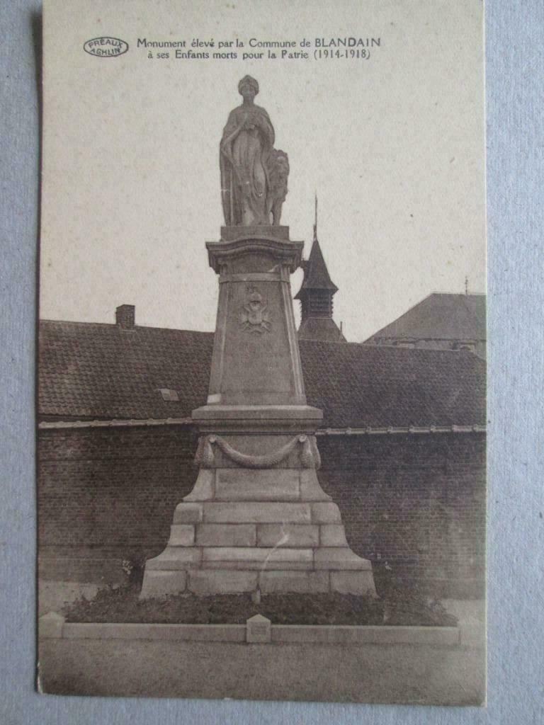 oude postkaart Blandain, Ophalen
