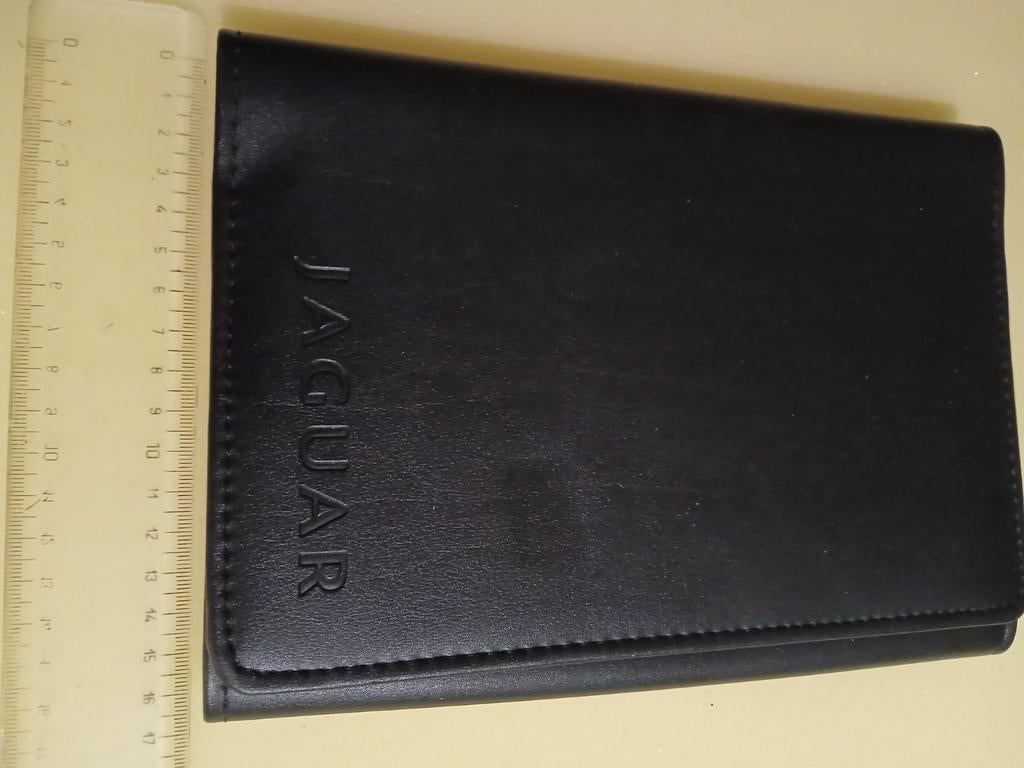 Porte-documents original en cuir Jaguar noir pour véhicules., Autos : Divers, Accessoires de voiture, Enlèvement