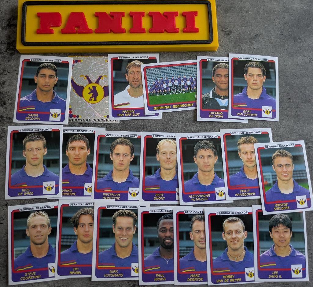 PANINI STICKERS 20X FOOTBALL 2002 GERM.BEERSCHOT VOETBAL, Verzenden, Nieuw