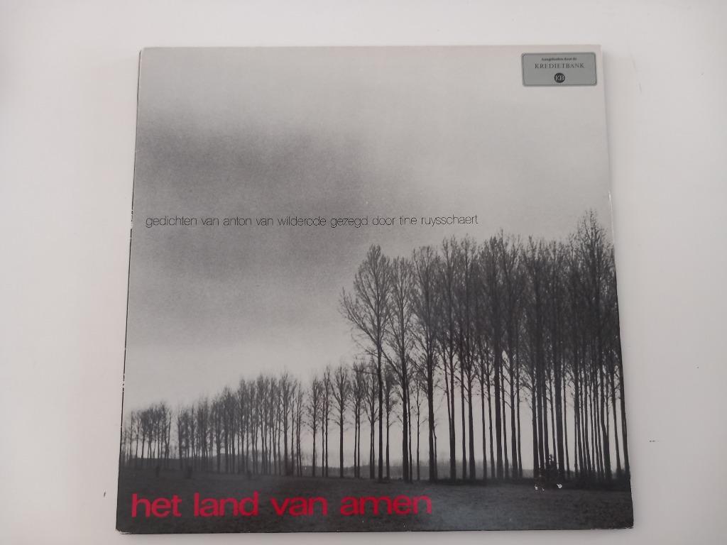 Vinyl LP Tine Ruysschaert Het land van Amen Poëzie Gedichten, Ophalen of Verzenden, 12 inch