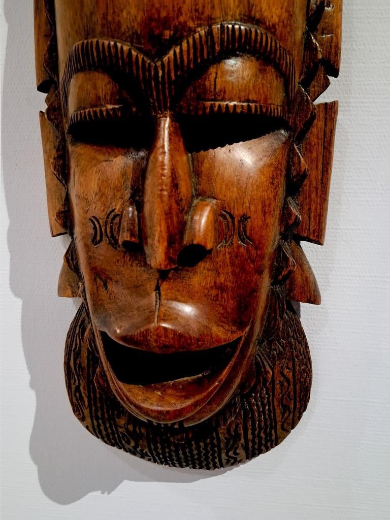 Afrikaans masker,hout, 83 cm,Senegal, Antiek en Kunst, Ophalen of Verzenden