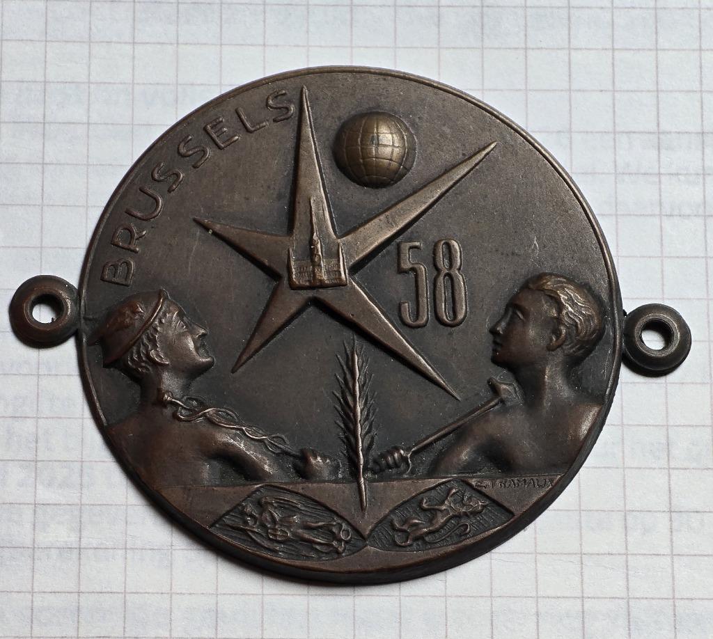 Medal Expo 58 Ramaux, Timbres & Monnaies, Enlèvement ou Envoi