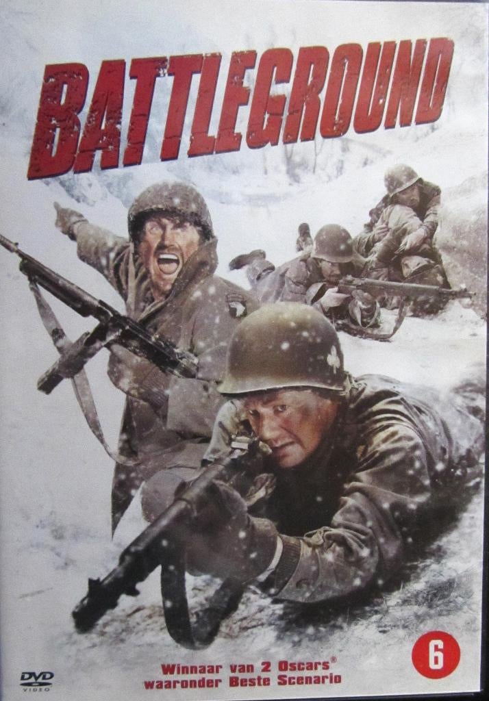 DVD OORLOG- BATTLEGROUND BASTOGNE (ZELDZAME DVD) 1949, Alle leeftijden, Ophalen of Verzenden, Zo goed als nieuw, Oorlog