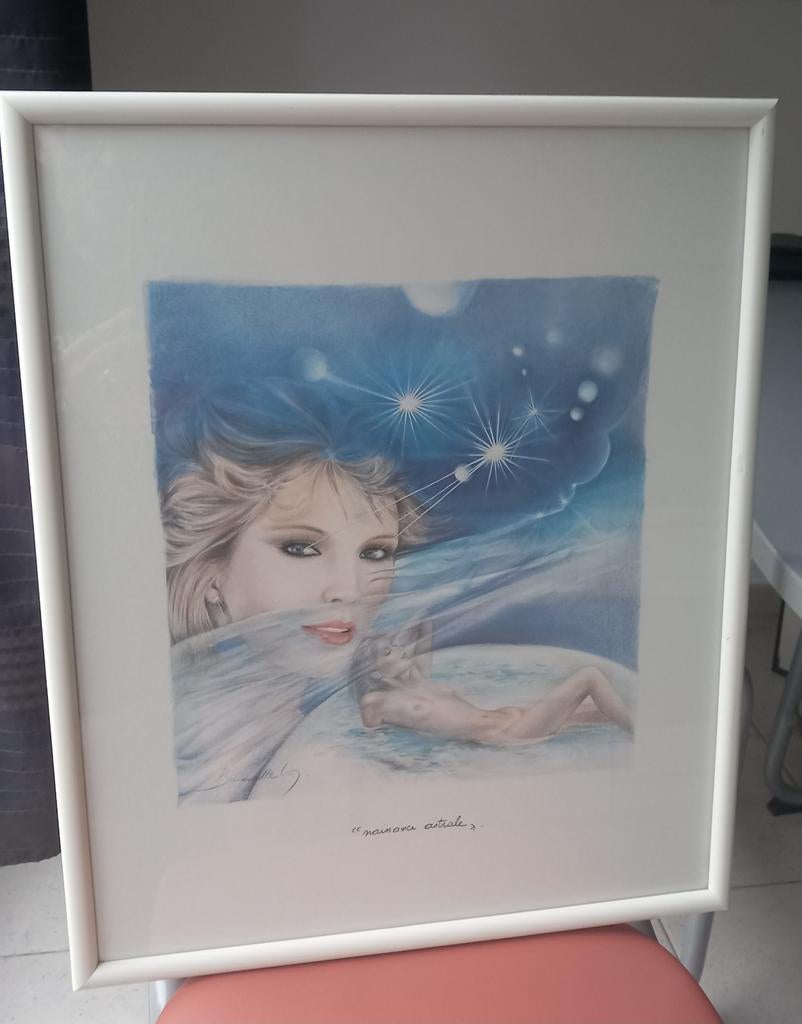 erotisch/naakt lithografie Bernadette Vos, Enlèvement