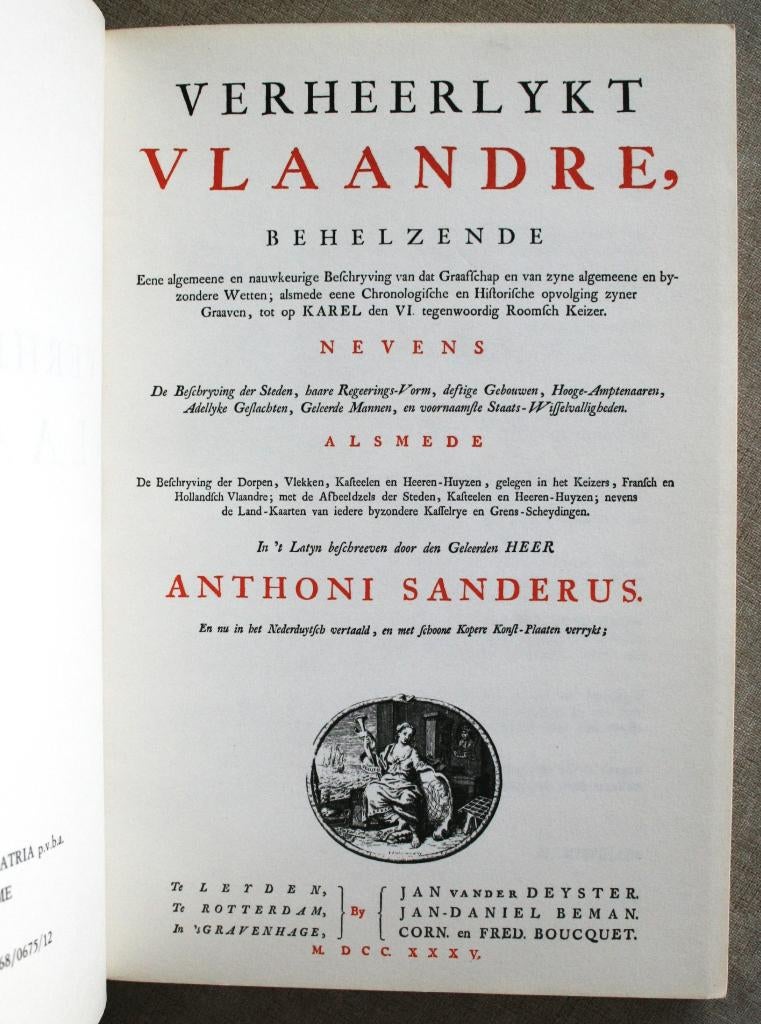 Heemkunde: Frans Vlaanderen., Ophalen of Verzenden, Gelezen, Anthoni Sanderus