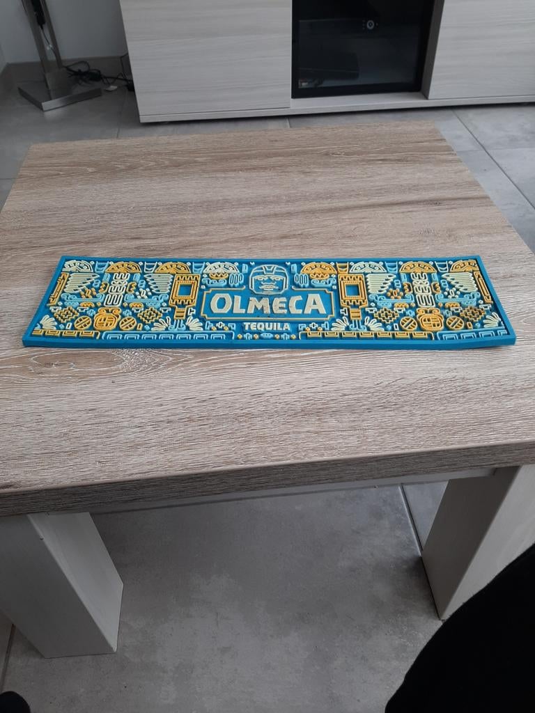 Olmeca tequila rubber toogmat, Verzamelen, Biermerken, Ophalen of Verzenden, Zo goed als nieuw, Reclamebord, Plaat of Schild