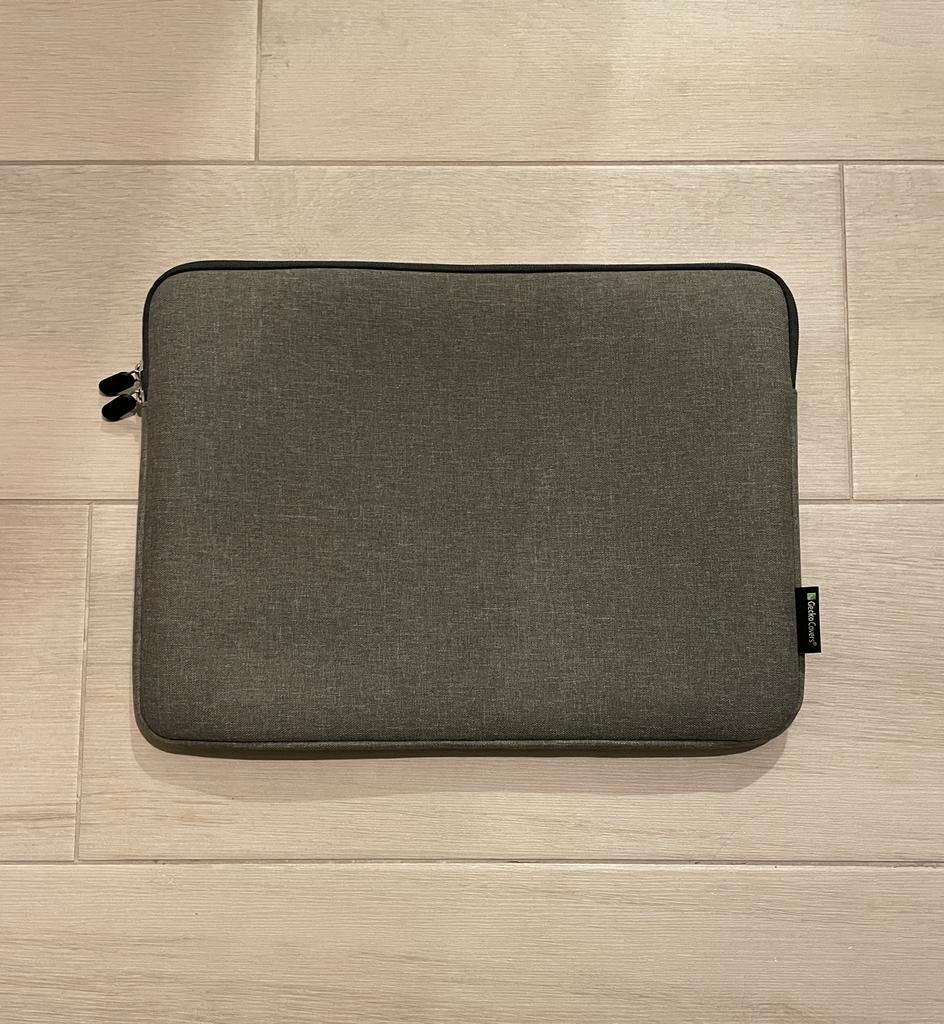 Grijze 15 inch laptopsleeve van Gecko, Computers en Software, Laptophoezen, Ophalen of Verzenden, 15 inch, Nieuw