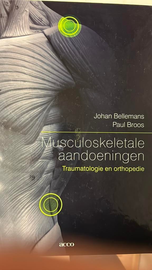 J. Bellemans - Musculoskeletale aandoeningen, Enlèvement, J. Bellemans; P. Broos