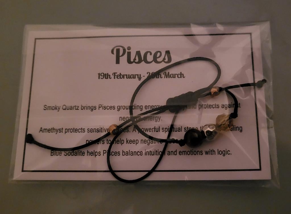Pisces/Vissen🐟 sterrenbeeld edelsteen armband *Nieuw*, Ophalen of Verzenden, Nieuw