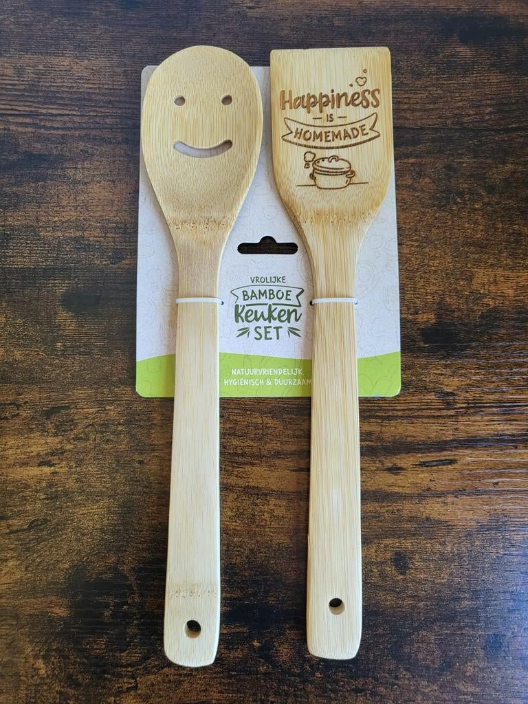 Bamboe Keukenset *Nieuw*, Ophalen of Verzenden, Nieuw, Hout