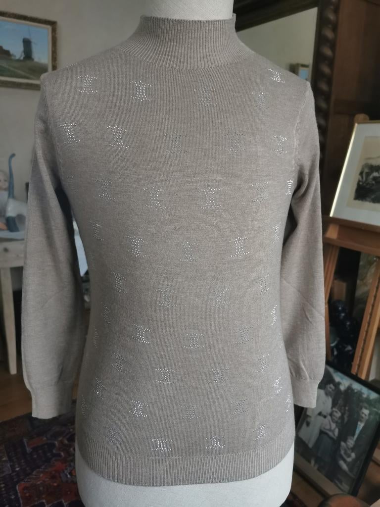 Très joli nouveau pull beige, Enlèvement ou Envoi, Neuf, Taille 38/40 (M), Beige