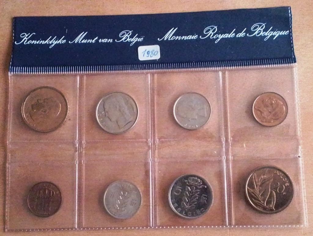 FDC muntenset België 1980, Ophalen of Verzenden, Overig, Setje