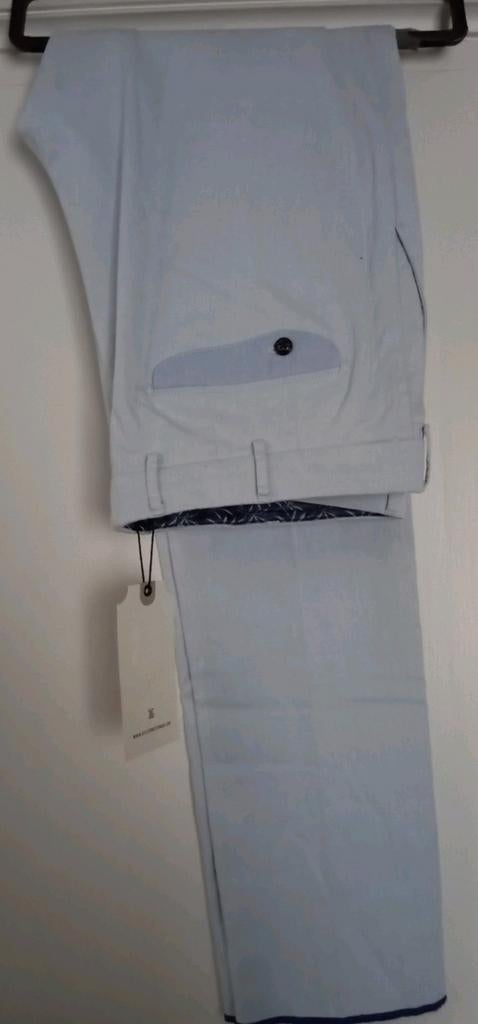 Atelier NOTERMAN lichtblauwe broek - Belgian tailoring, 54, Ophalen of Verzenden, Nieuw