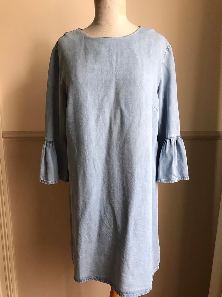 Zara women jurk kleedje jeans look mt M / L, Zara, Ophalen of Verzenden, Gedragen, Maat 38/40 (M)