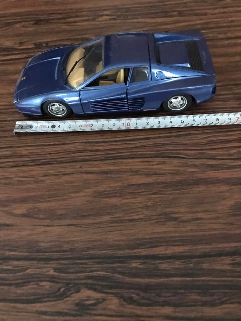 Ferrari testarossa 1984 Burago, Ophalen of Verzenden, Gebruikt, Auto, Burago