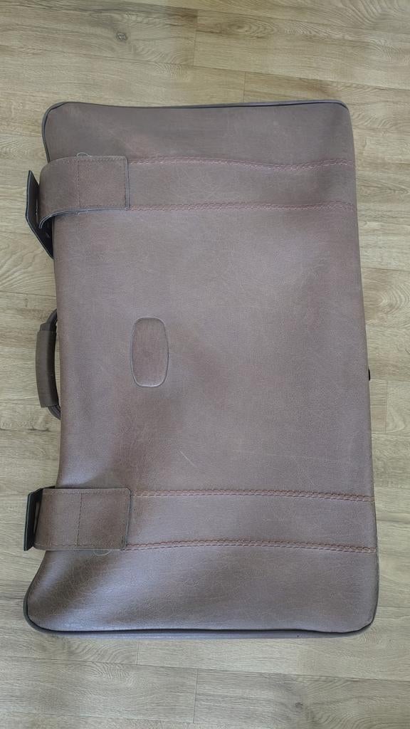 leer vintage retro koffer, Antiek en Kunst, Ophalen