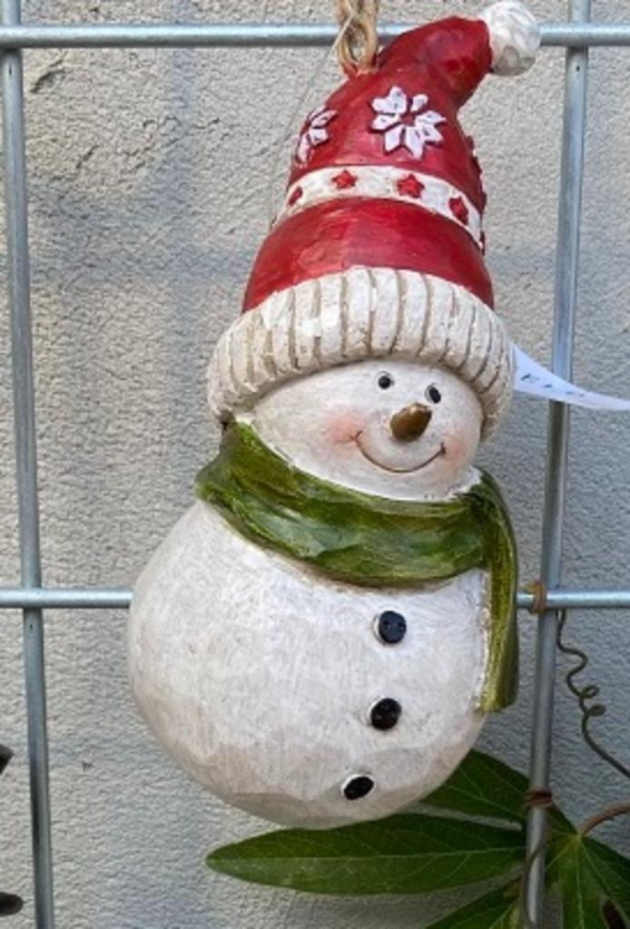 ORNAMENT SNEEUWPOP MET MUTS NIEUW, Ophalen of Verzenden, Nieuw