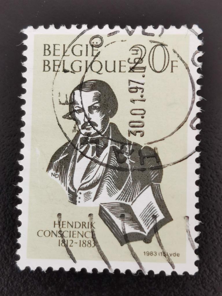 Belgique 1983 - Hendrik Conscience, Enlèvement ou Envoi, Affranchi