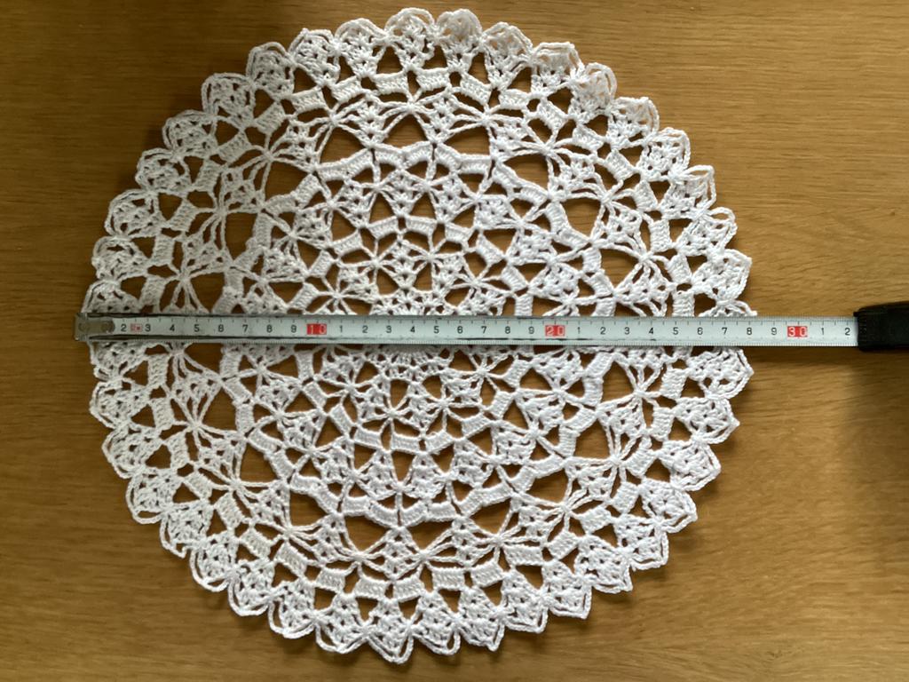 Gehaakte onderlegger, Hobby en Vrije tijd, Ophalen of Verzenden, Zo goed als nieuw, Haken