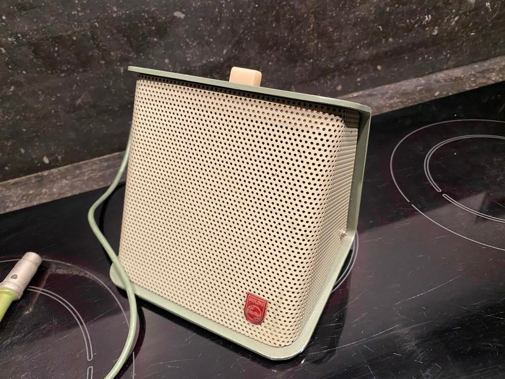 vintage PHILIPS EL 3993/00 microfoon + geluidsbox 1958, Muziek en Instrumenten, Ophalen of Verzenden, Gebruikt, Overige typen