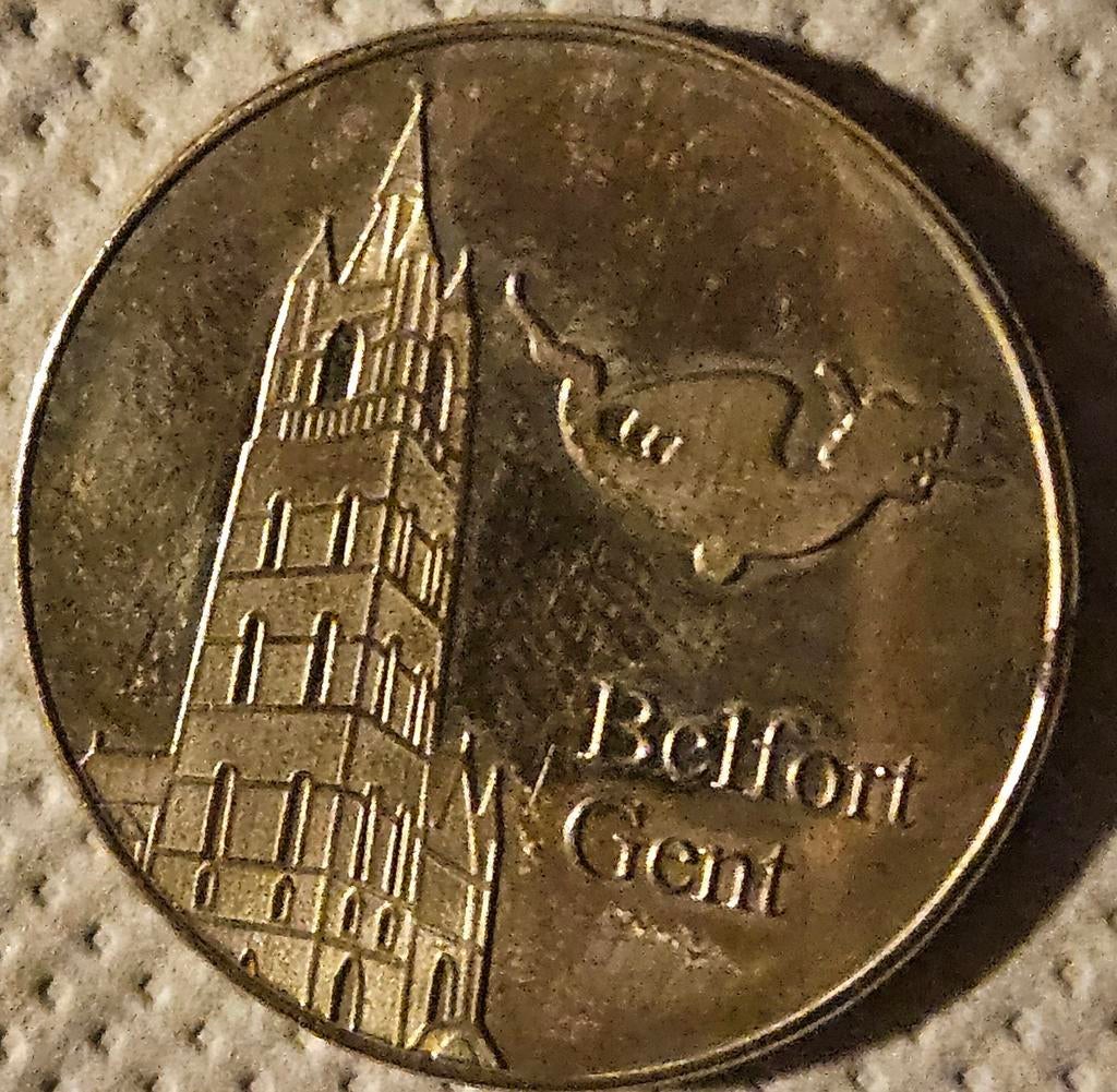 Gent Belfort herdenkingsmunt 2011, Postzegels en Munten, Ophalen of Verzenden