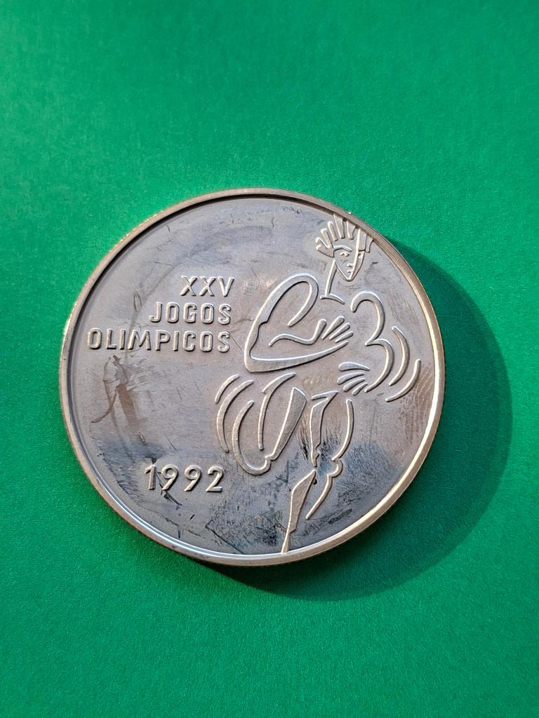 1992 Portugal 200 escudos in zilver Olympische Spelen, Postzegels en Munten, Munten | Europa | Niet-Euromunten, Verzenden, Overige landen