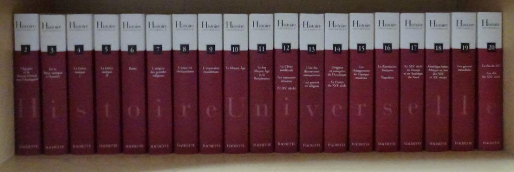 LIVRES : L'HISTOIRE UNIVERSELLE EN 20 VOLUMES, Livres, Enlèvement ou Envoi