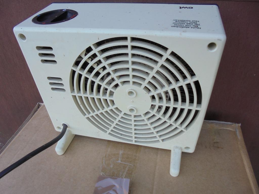 klein elektrisch vuurtje EWT met ventilator, Ophalen