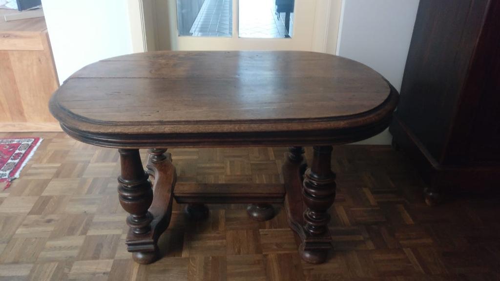 Antieke eiken salontafel, Ophalen, Gebruikt, 100 tot 150 cm, 50 tot 75 cm