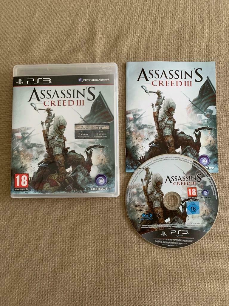 Jeu Playstation 3: Assassin's Creed III, 18+, Enlèvement ou Envoi, 1 joueur, À partir de 18 ans, Aventure et Action