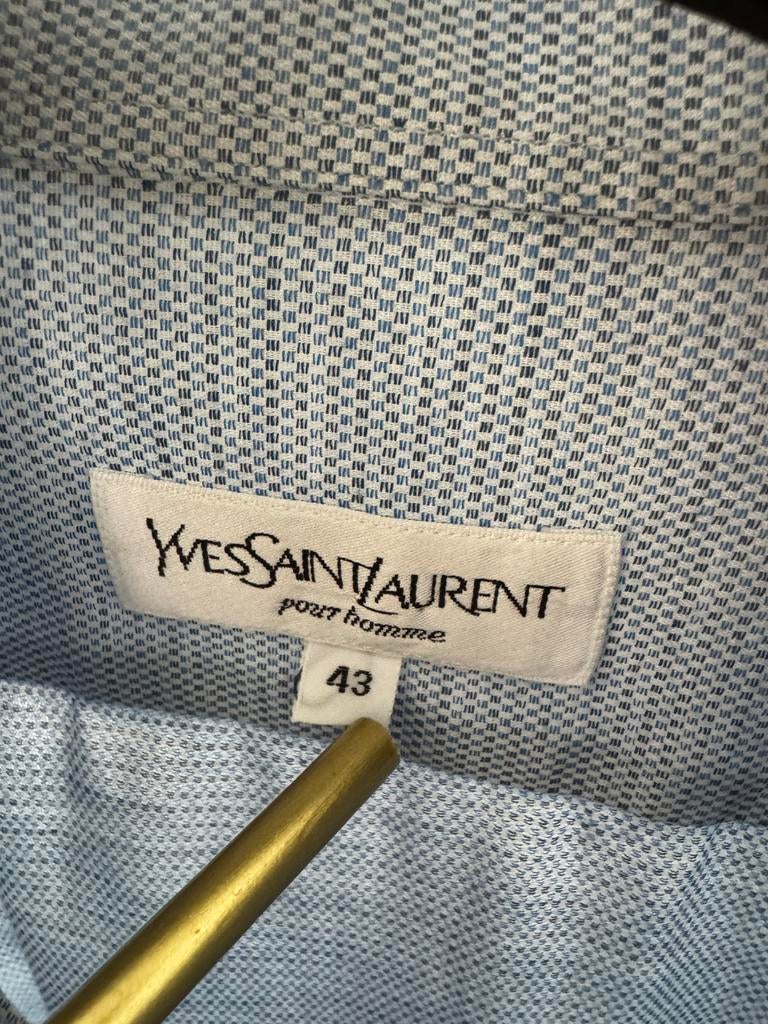 Hemdje van Yves Saint Laurent, Ophalen of Verzenden, Zo goed als nieuw, Blauw