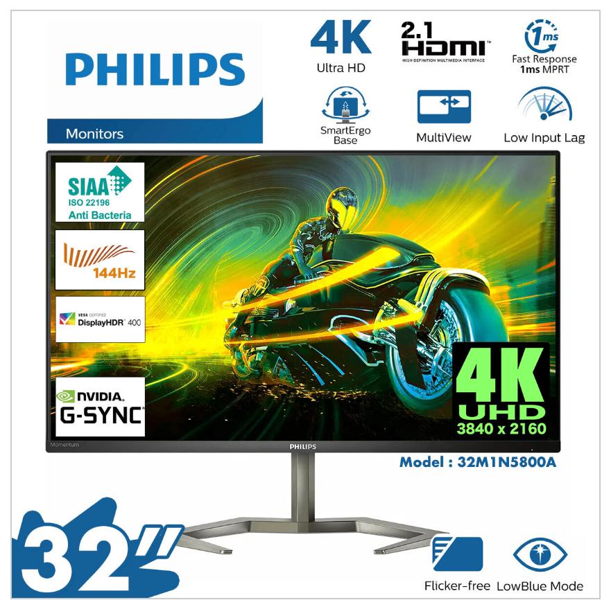 Philips Evnia 32M1N5800A - 4K IPS Gaming Monitor - 144Hz, Computers en Software, Monitoren, Philips, IPS, Nieuw, Ultra HD (4K)
