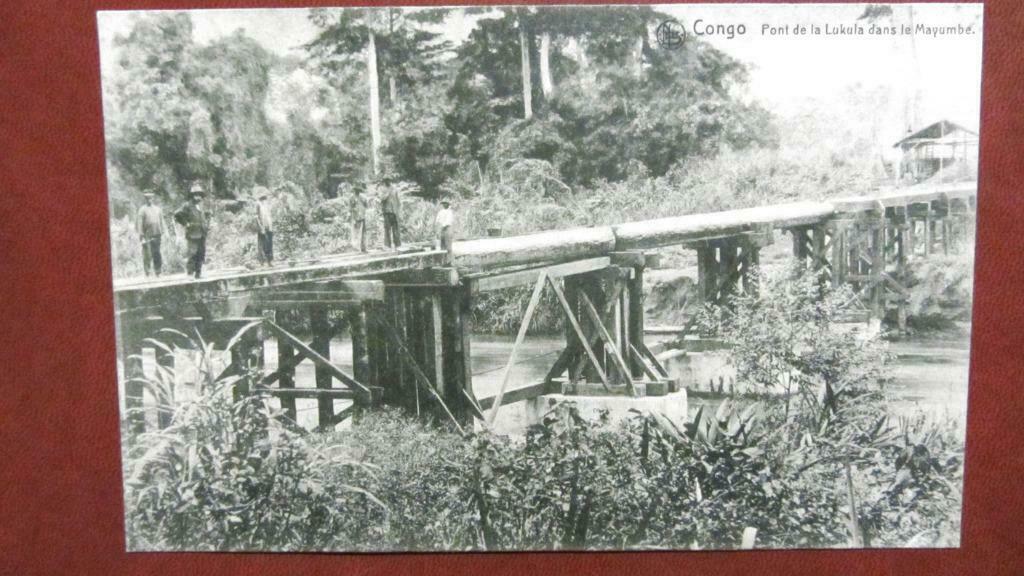 POSTKAARTEN BELGISCH CONGO- BRUG TE MAYUMBE, Verzamelen, Ophalen of Verzenden, Ongelopen